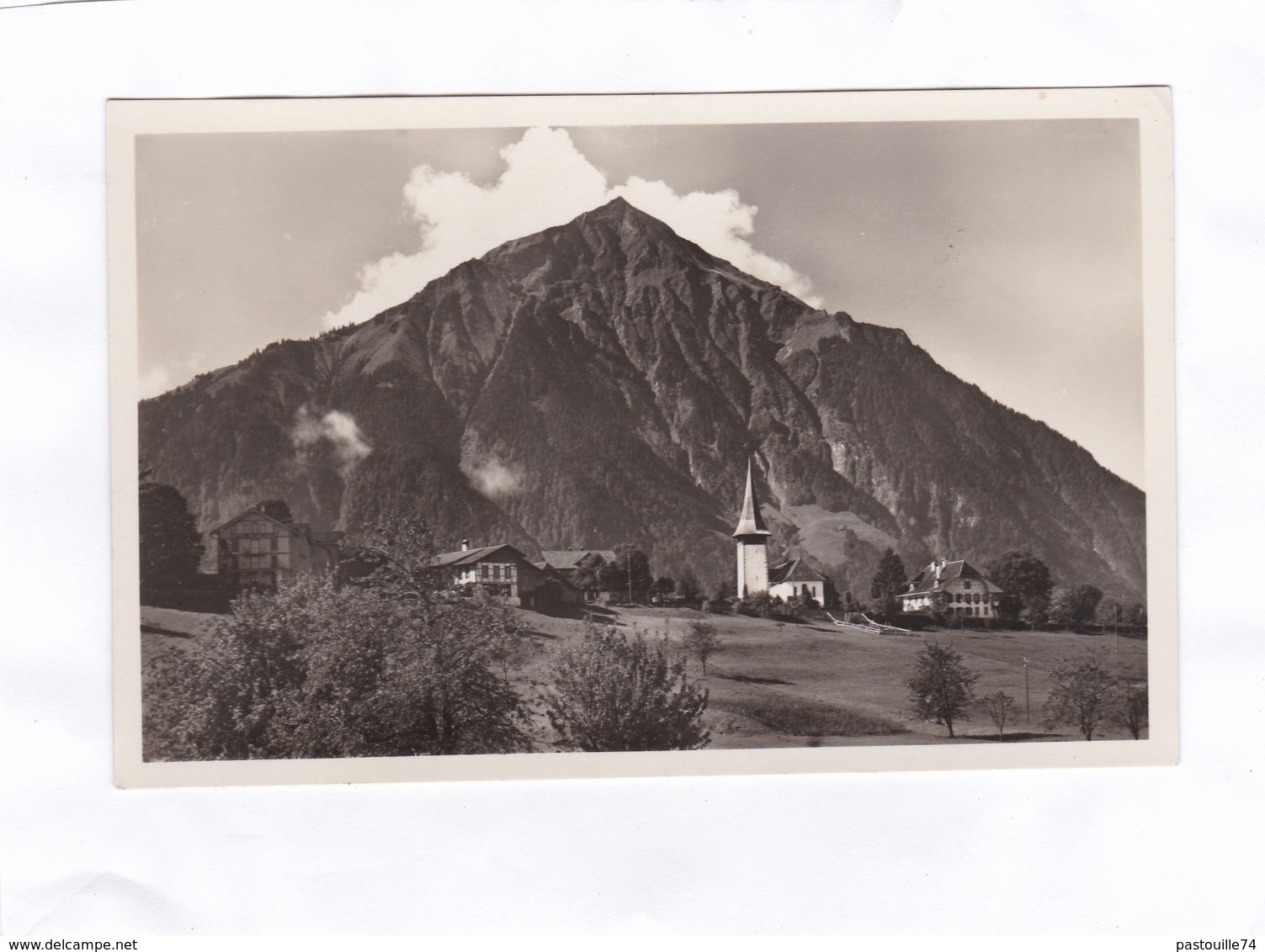 (CPSM : 14 X 9)  -   Aeschi.  Landschaft  Mit  Niesen - Aeschi Bei Spiez