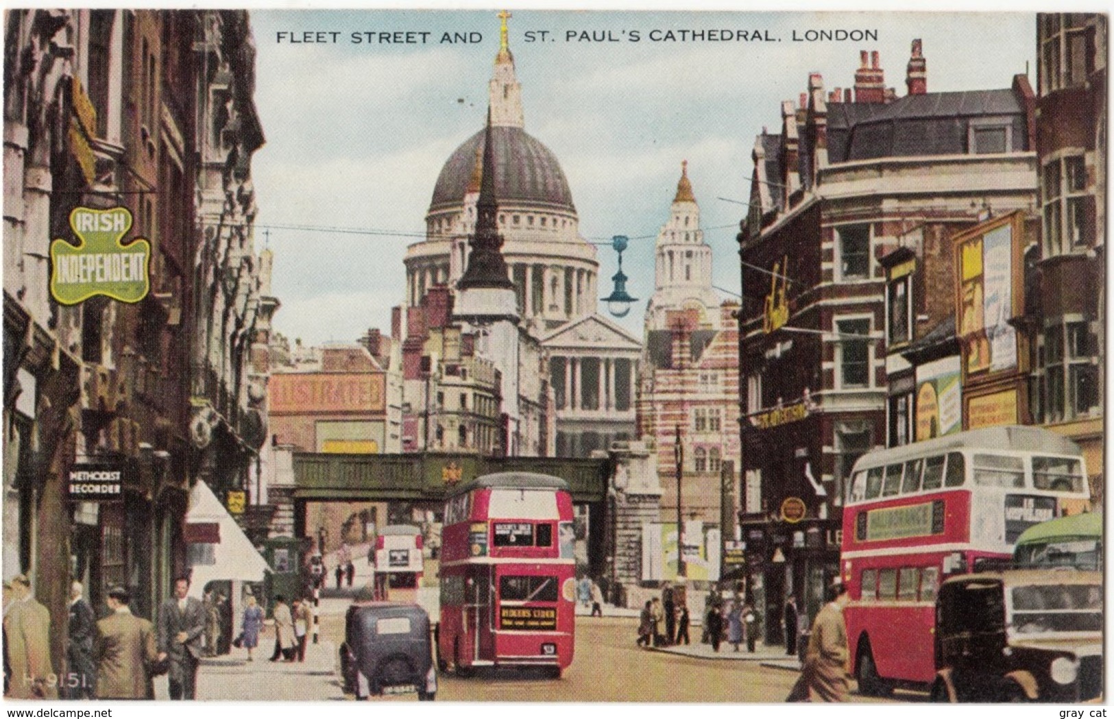 FLEET STREET AND ST. PAUL'S CATHEDRAL, LONDON, Unused Postcard [21596] - St. Paul's Cathedral