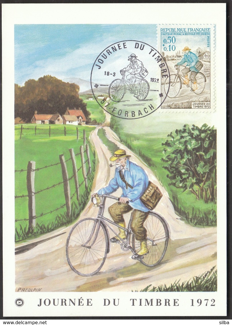 France Forbach 1972 / Post / Postman, Cycling / MC - Post