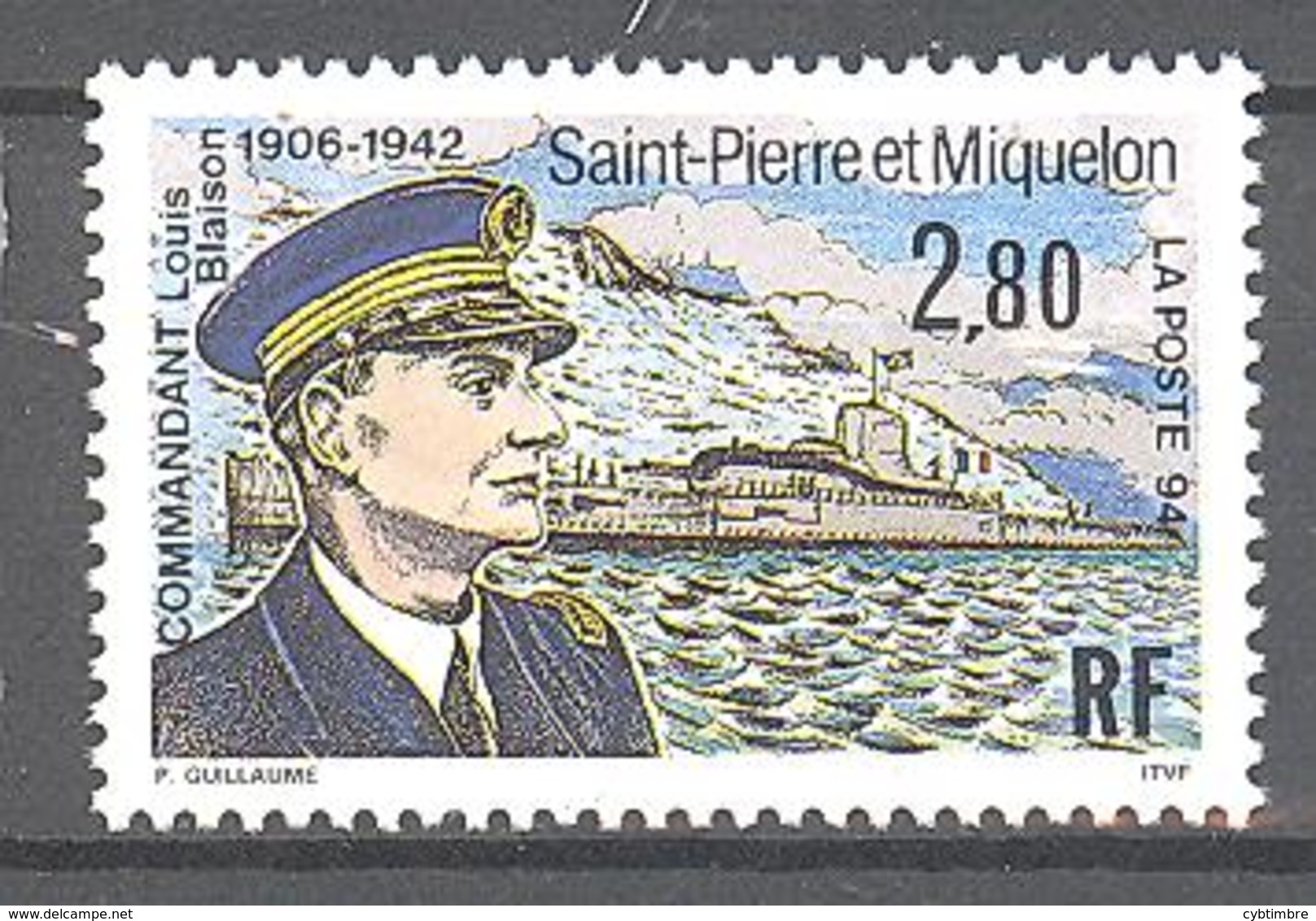 Saint Pierre Et Miquelon: Yvert N° 592**; Sous-marin - Neufs