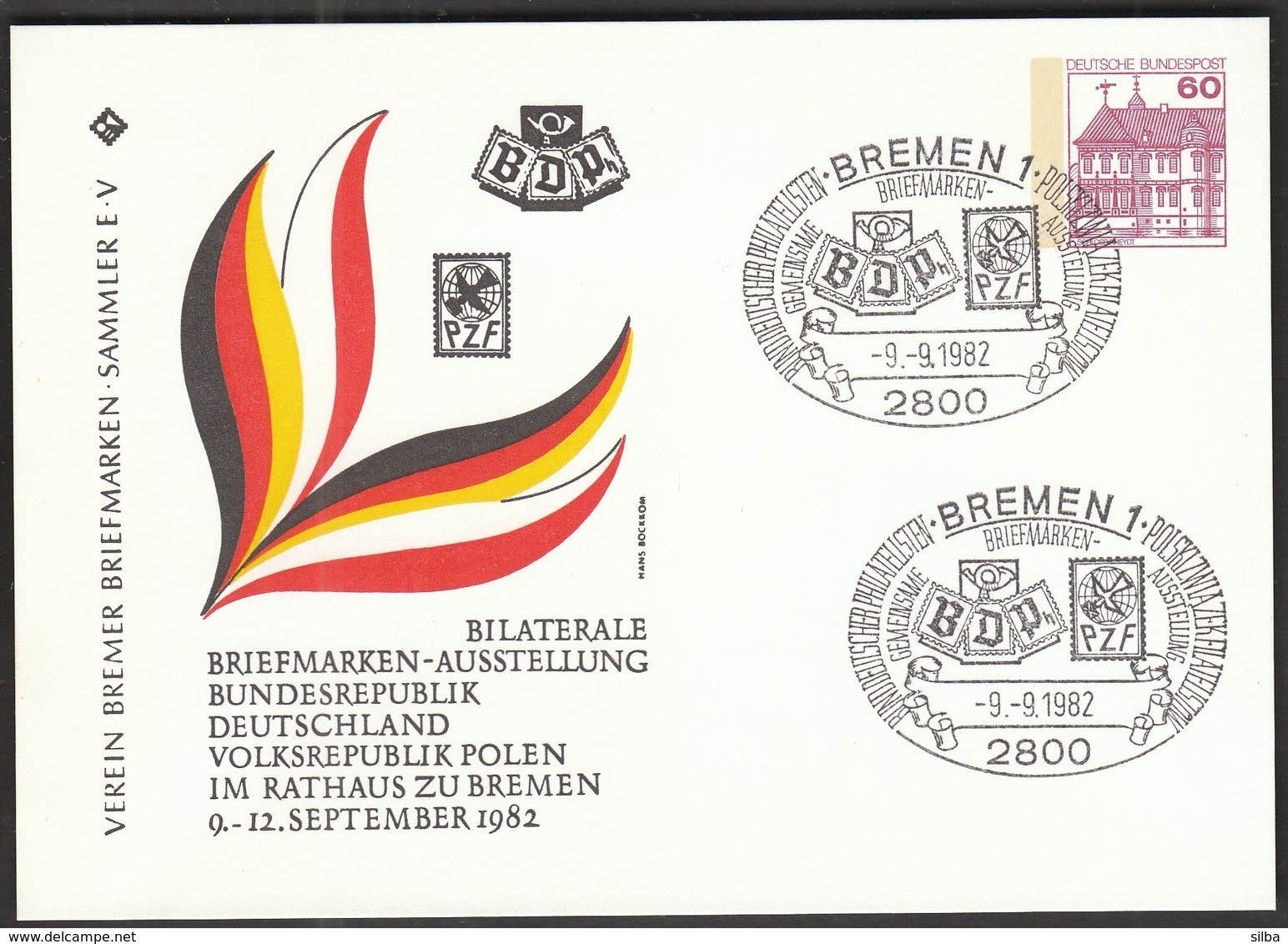 Germany Bremen 1982 / Bilateral Philatelic Exhibition Germany - Poland - Exposiciones Filatélicas