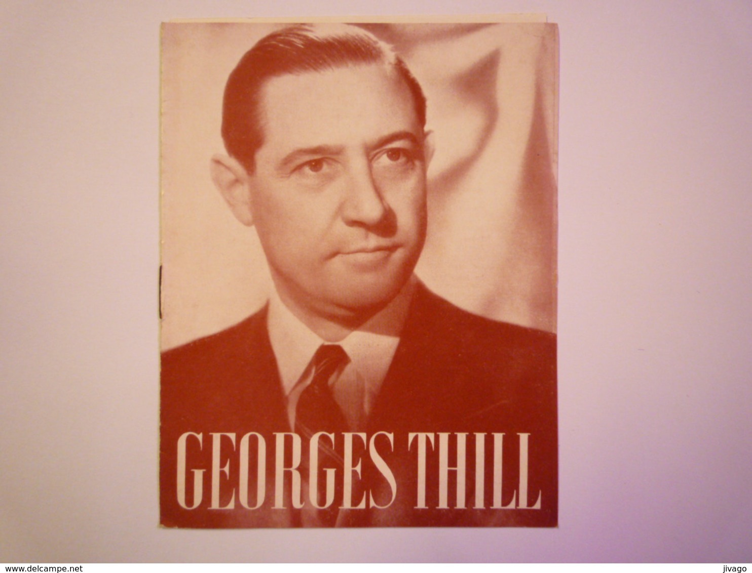 GEORGES  THILL  :  PROGRAMME    - Programmes