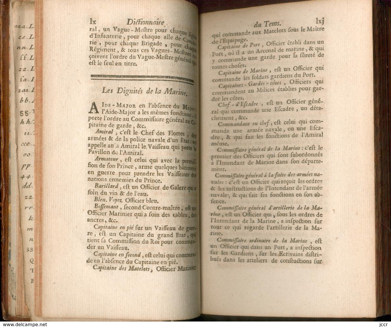 Le Petit Dictionnaire du Tems, pour l'intelligence des nouvelles de la guerre par M.L'Admiral - 1747