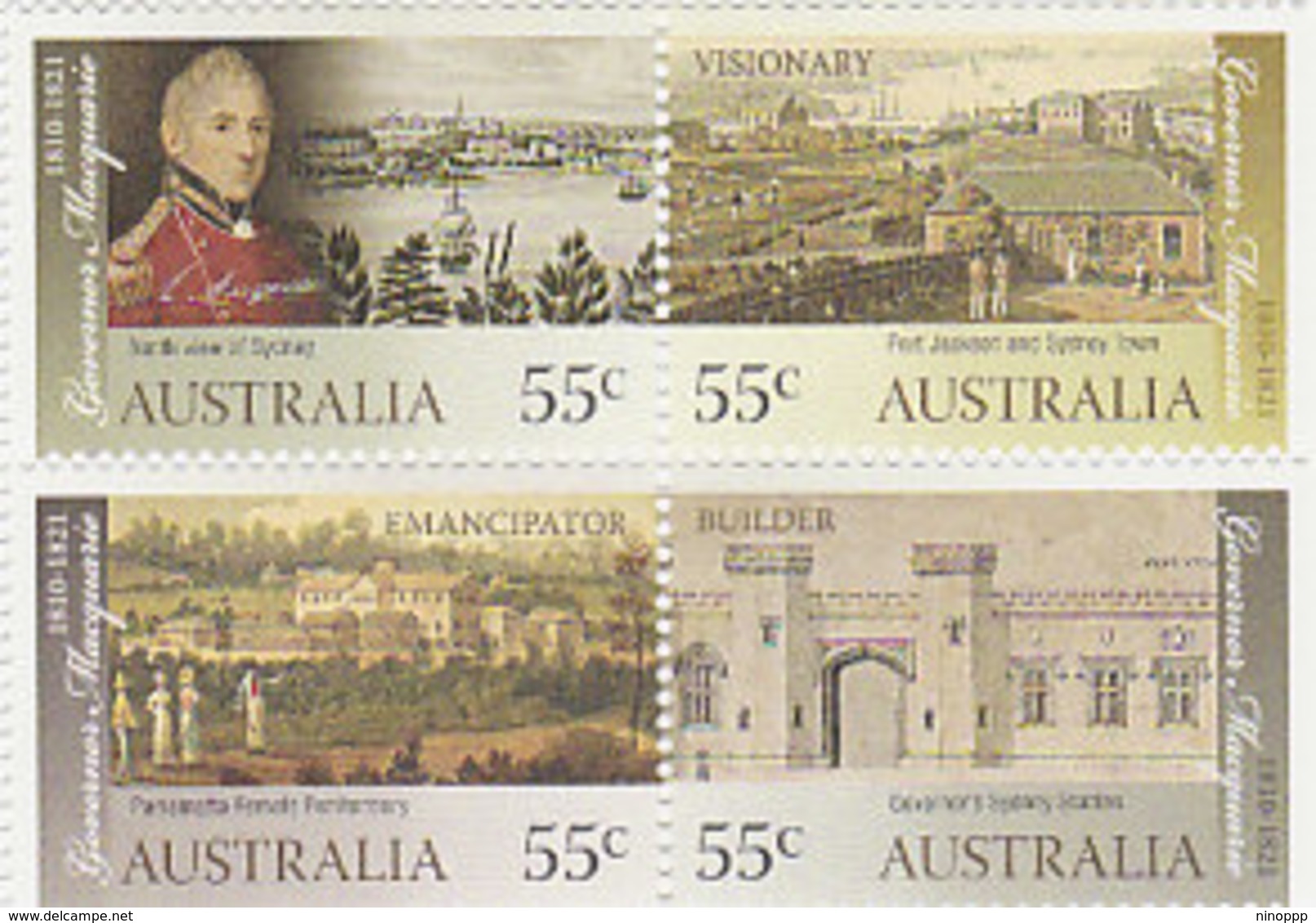 Australia ASC 2760-2763 2010 Governor Macquarie MNH - Mint Stamps