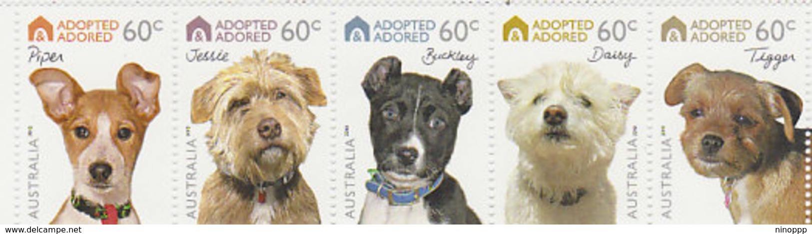 Australia ASC 2808b 2010 Dogs Adopted & Adored Strip MNH - Mint Stamps