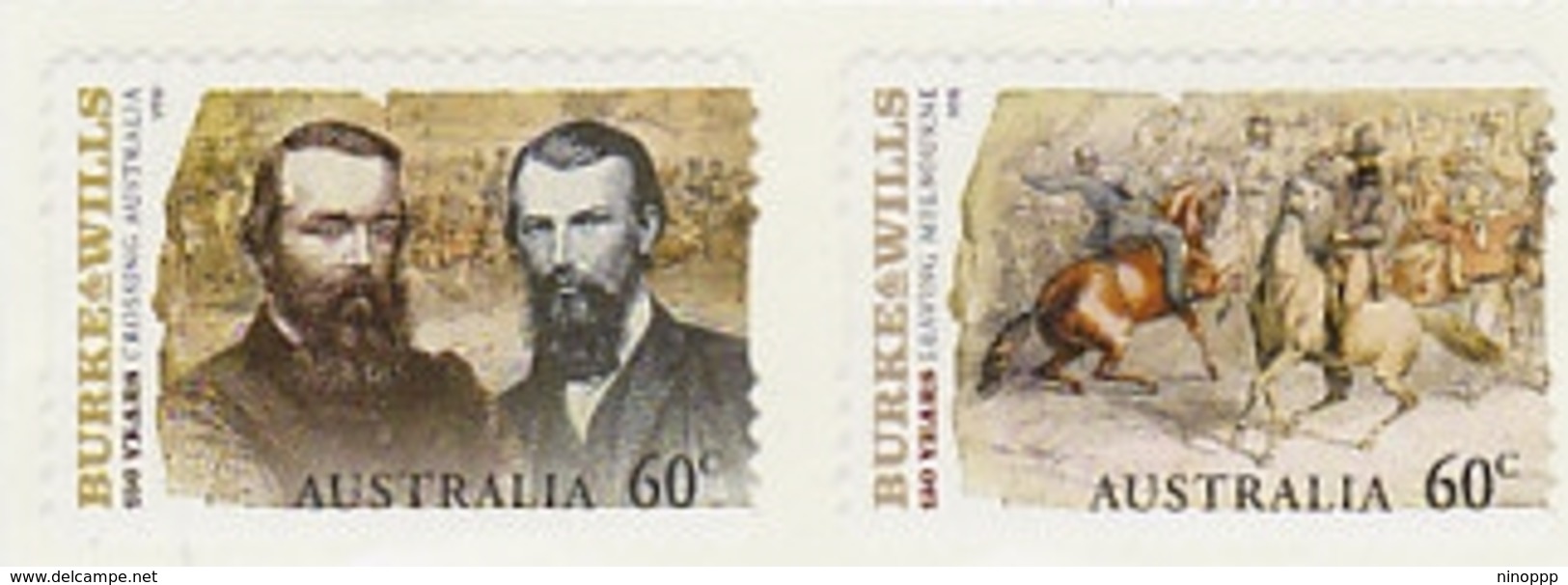 Australia ASC 2824a-2825a 2010 Burke & Willis 150 Years Self-Adhesive MNH - Mint Stamps