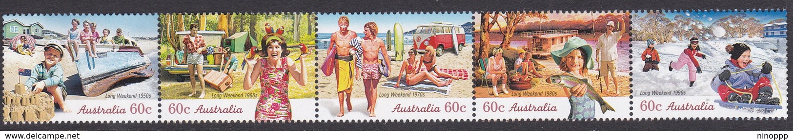 Australia ASC 2832-2836 2010 Long Weekend, Mint Never Hinged - Mint Stamps