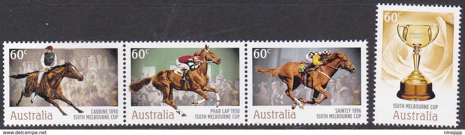 Australia ASC 2848-2851 2010 Melbourne Cup, Mint Never Hinged - Mint Stamps