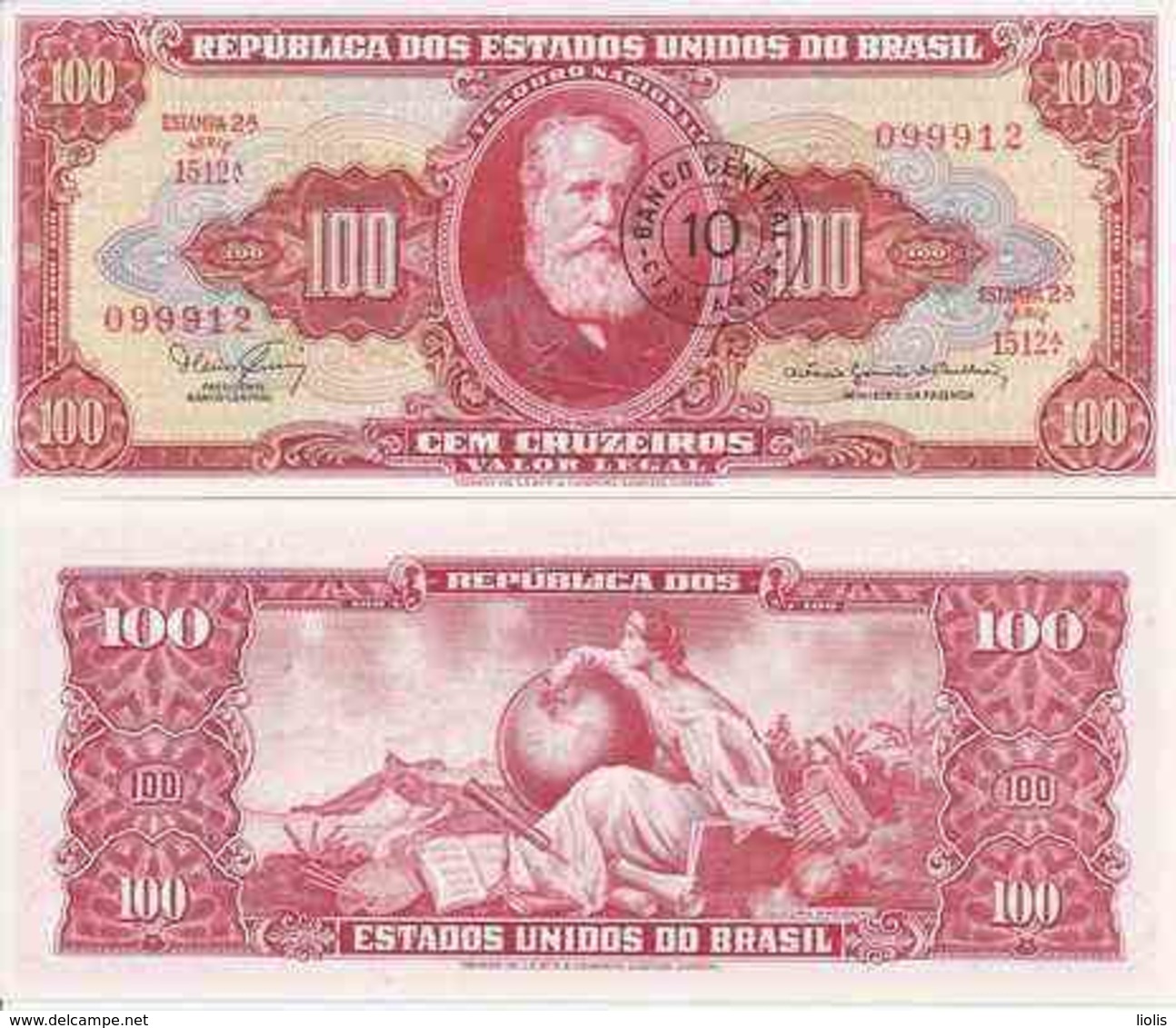 Brazil  P-185  10 Centavos  1967  UNC - Brésil