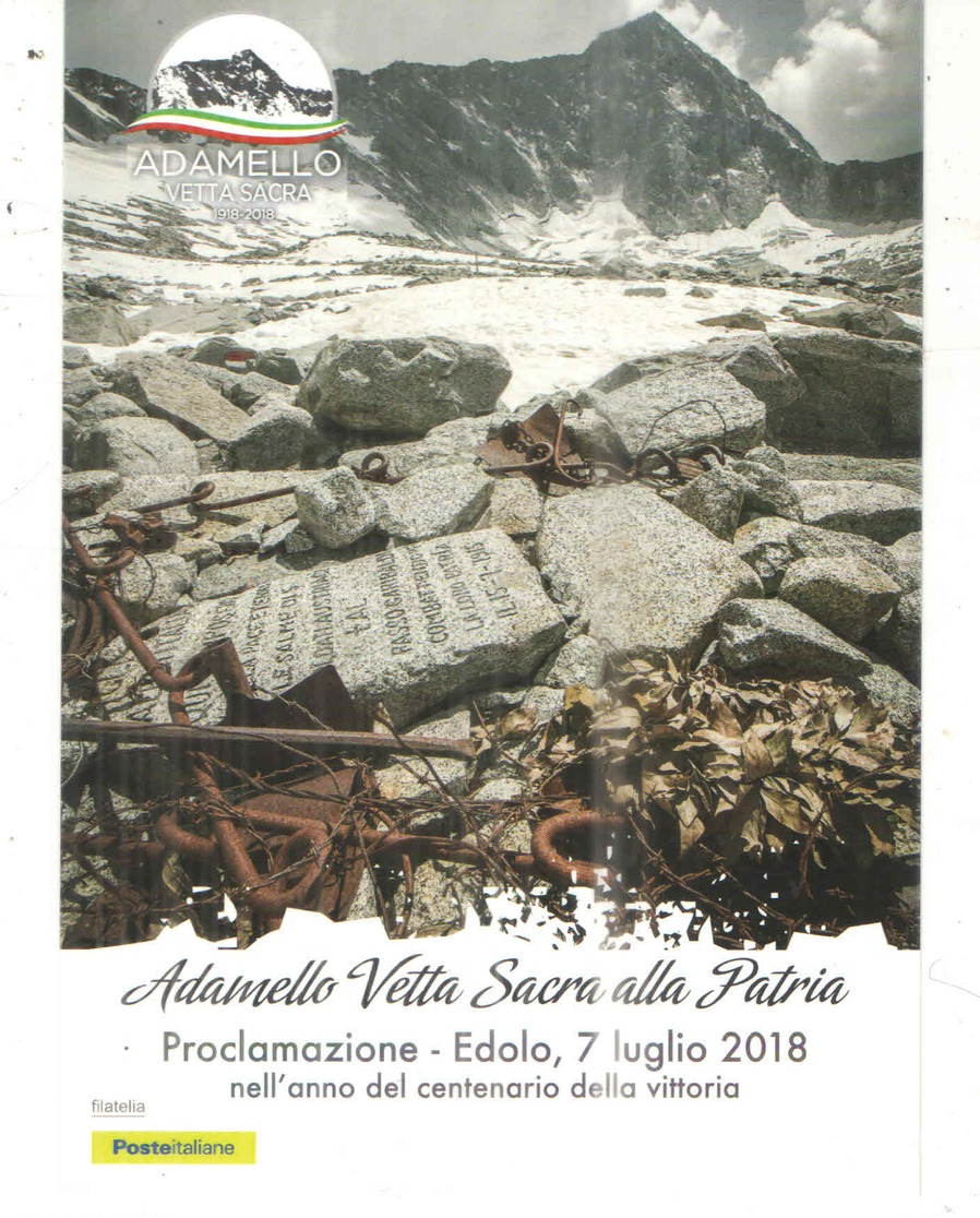 Italia PO 2018 Emissione Serie Adamello N.2 Valori See Scan - Presentation Packs