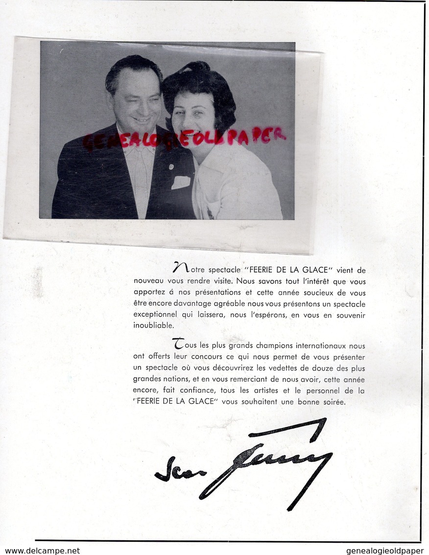 SCALA PROGRAMM- PROGRAMME FEERIE DE LA GLACE JEAN THELEN 1966- HEINZ STRAUSS-JACK LEE-ALAIN GILETTI-SIGRID KNAKE-KOCH - Programma's