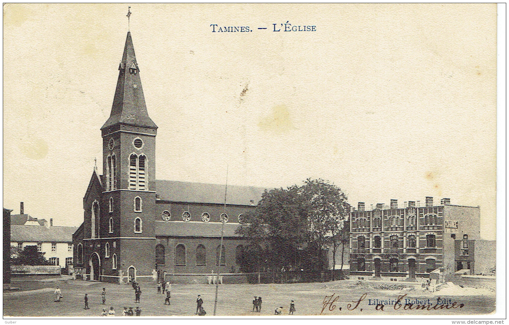 Tamines Sambreville L'eglise Place Saint Martin  Marcovici Librairie Robert - Sambreville