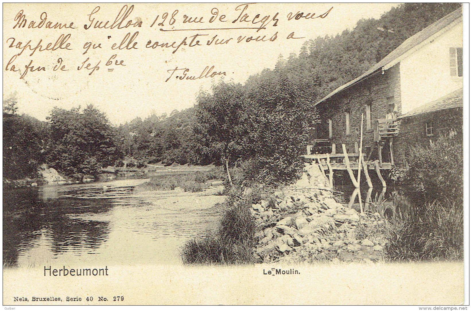 Herbeumont Le Moulin Relais De Cugnon 1906 Serie 40 N° 279 - Herbeumont