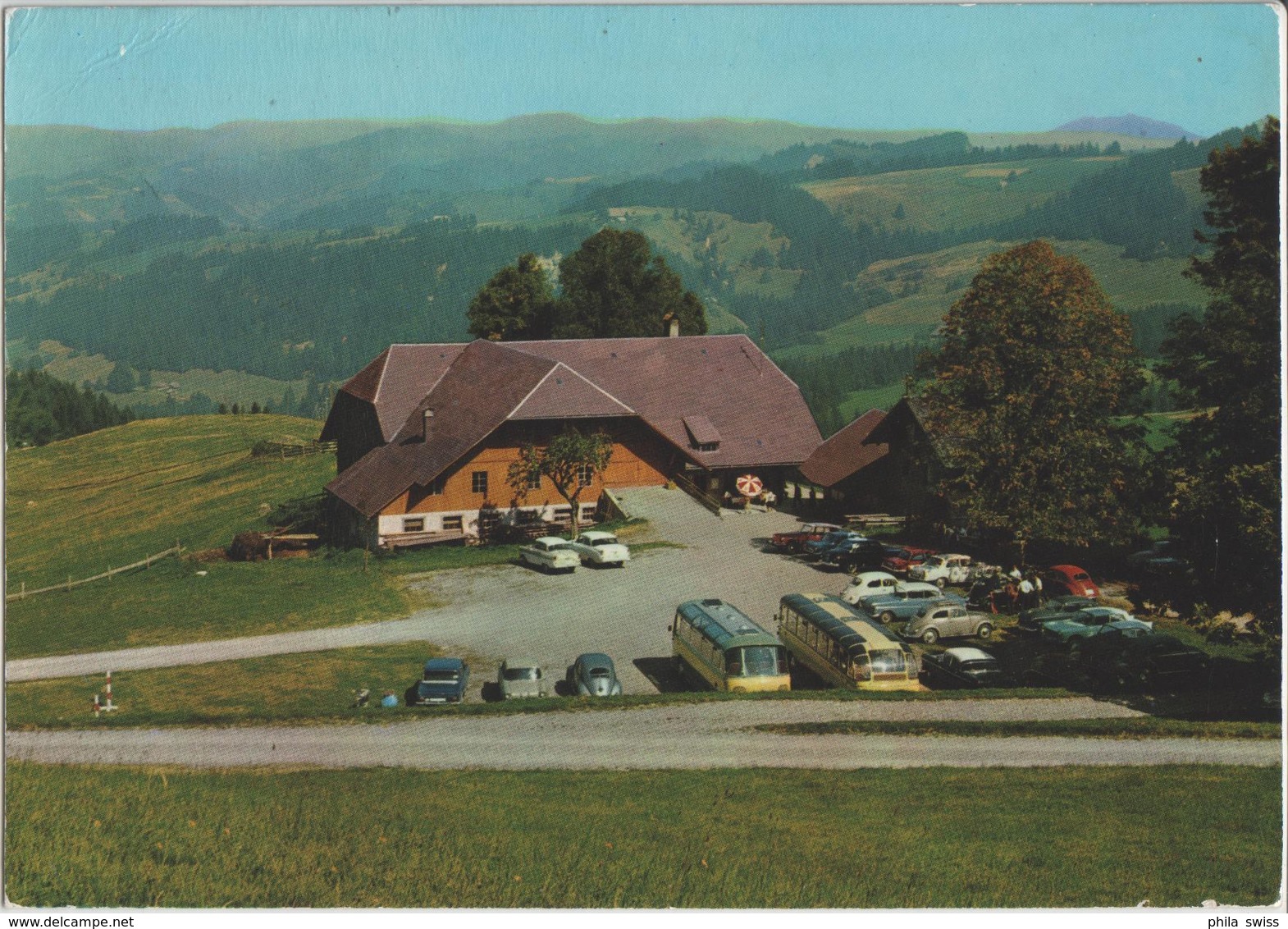 Kurhaus Blapbach Trubschachen, Fam. Hofer, Oltimer, Reisebus - Photo: Globetrotter - Trub