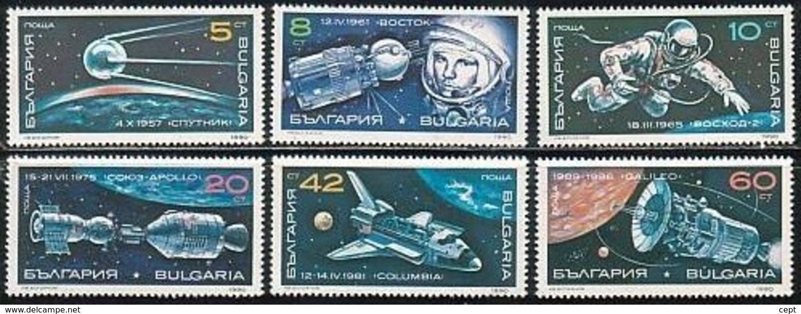 Cosmos - Bulgaria / Bulgarie 1990 -  Set MNH** - Altri & Non Classificati