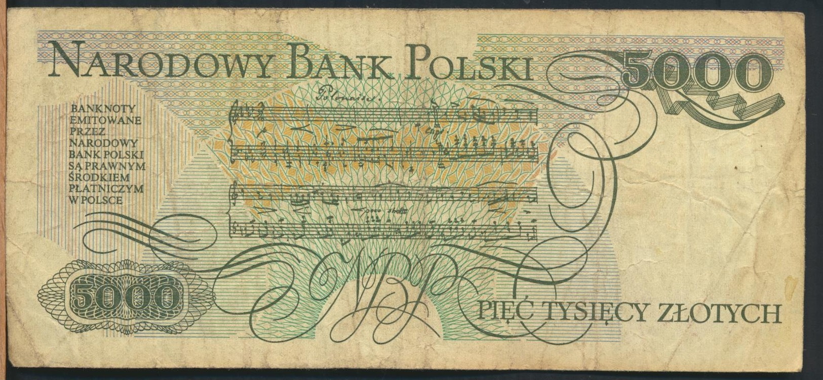 °°° POLAND POLSKA - 5000 ZLOTYCH 1988 °°° - Polonia