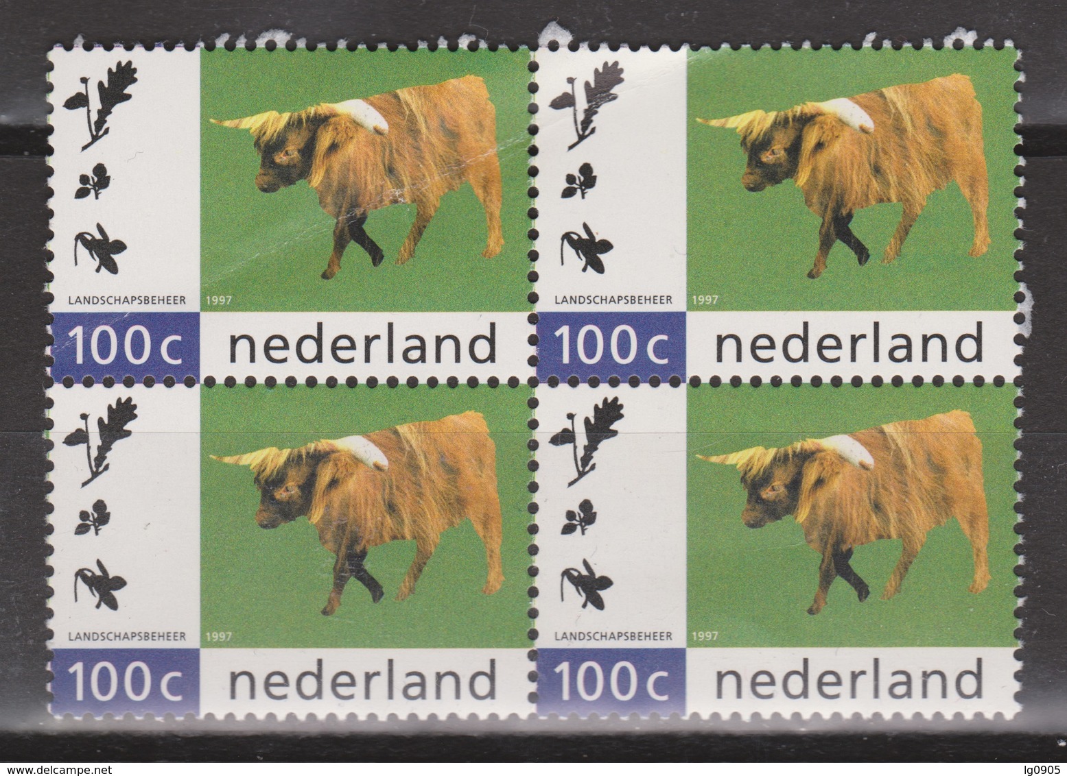 Netherlands Nederland Niederlande Pays Bas 1712 MNH Sheet ; Rund, Cow, Vache, Vacha Schotse Hooglander - Cows