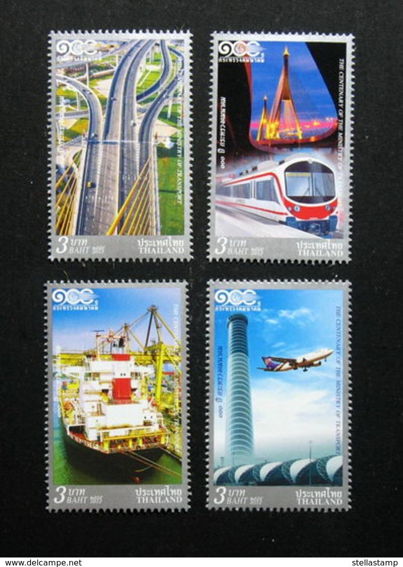 Thailand Stamp 2012 100th Ministry Of Transport - Thailand