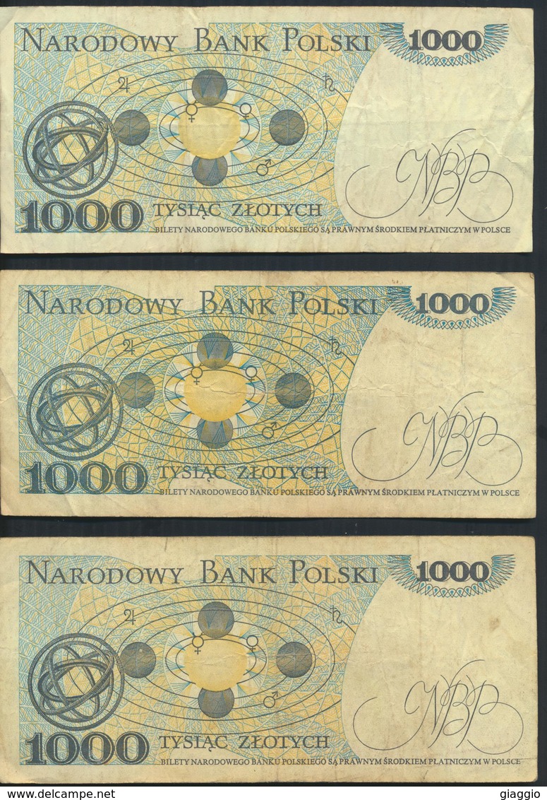 °°° POLAND POLSKA - 1000 ZLOTYCH 1982 °°° - Polonia