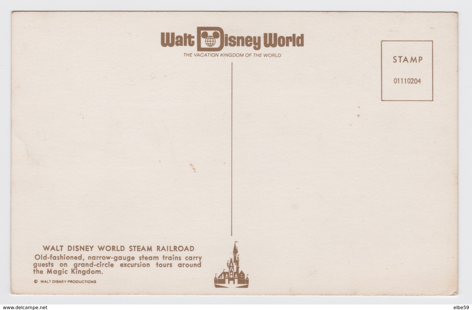 USA, Orlando (FL) Walt Disney World, Steam Railroad, Unused - Disneyworld