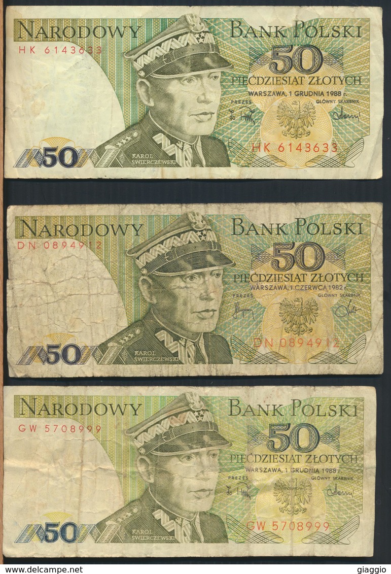 °°° POLAND POLSKA - 50 ZLOTYCH 1982 1988 °°° - Polonia