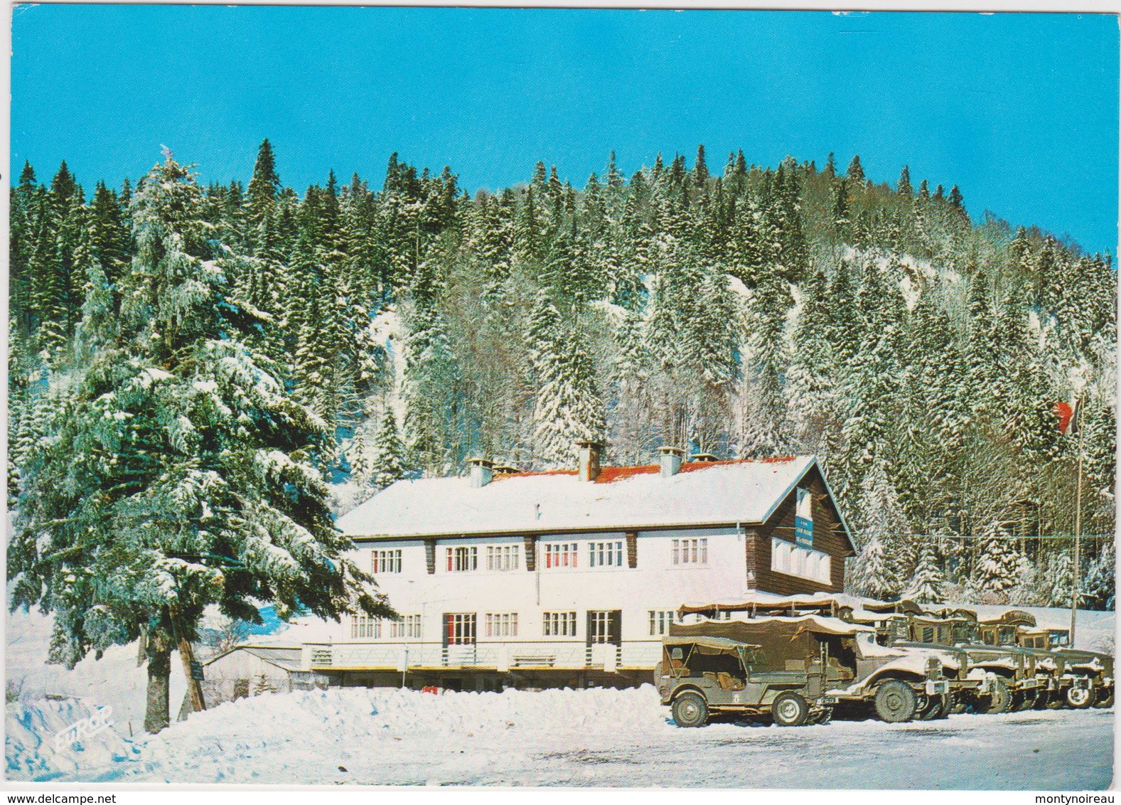 Vosges : Centre Militaire , Ski Et Montagne, Col Des Feignes Sous Valogne  , Camion - Jeep - Autres & Non Classés
