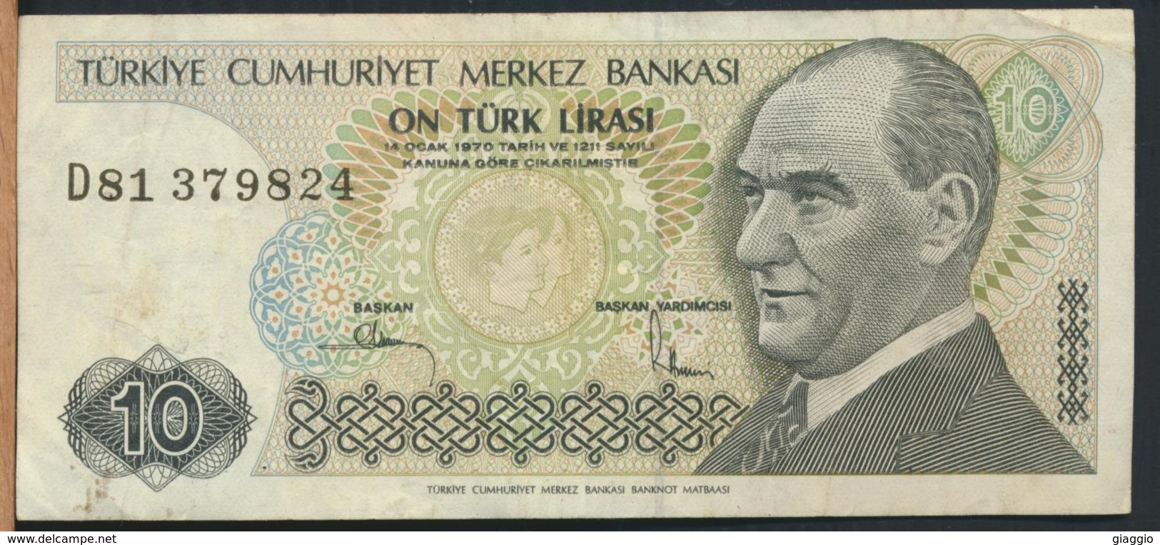 °°° TURKEY - 10 LIRA °°° - Turchia