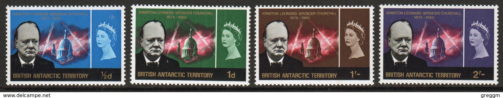 British Antarctic Territory 1966 Set Of Stamps To Celebrate The Churchill Commemoration In Unmounted Mint Condition. - Unused Stamps