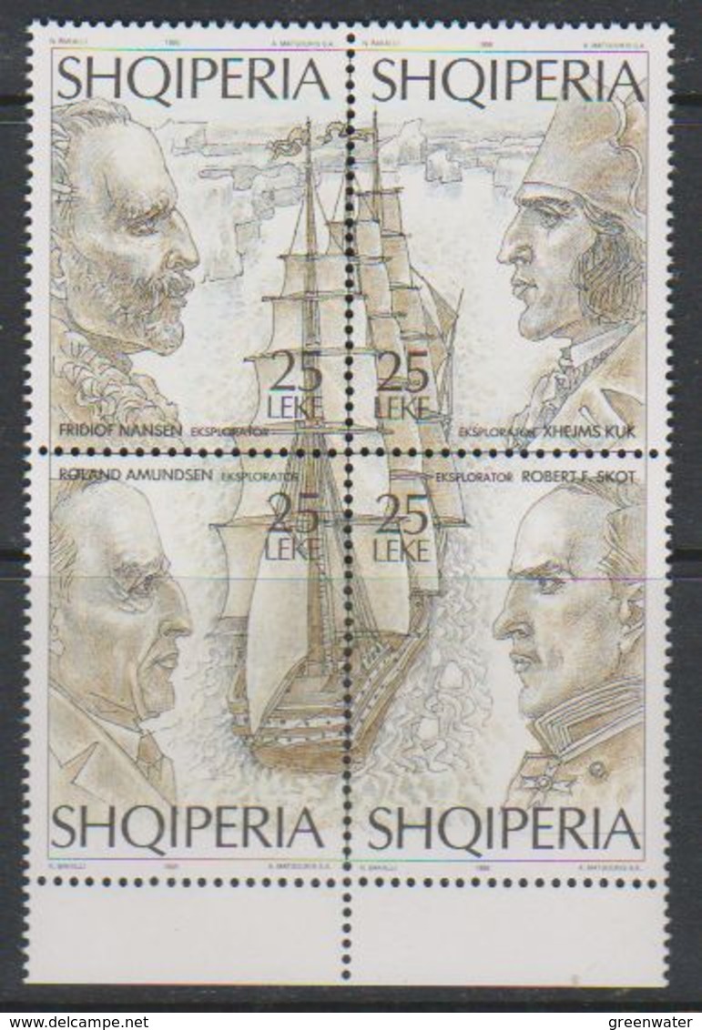 Albania 1995 Explorers 4v  ** Mnh (39802A) - Albanië