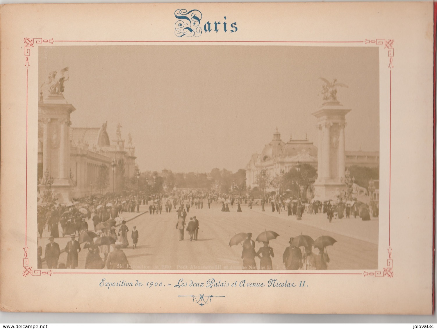 Photo PARIS Sur Carton Recto : Avenue Des Champs Elysées , Verso :  Les 2 Palais Et Avenue Nicolas II - Voir Description - Anciennes (Av. 1900)