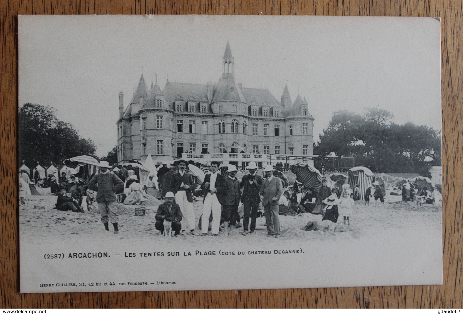 ARCACHON (33) - LES TENTES SUR LA PLAGE - COTE DU CHATEAU DEGANNE - Arcachon