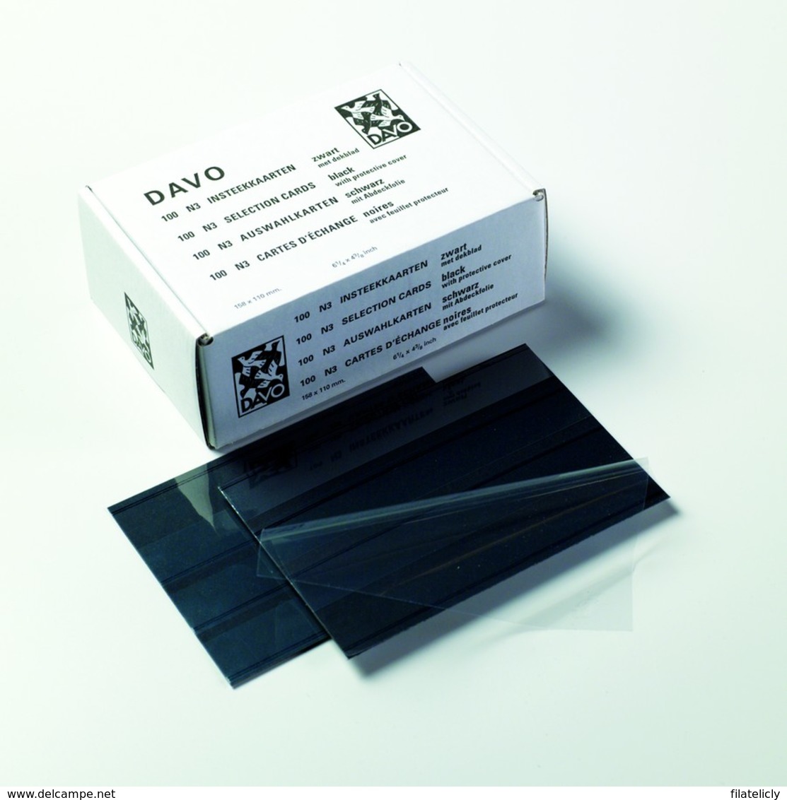 DAVO Insteekkaartjes/stockcards N3 (156x112mm) 3 Stroken - Approval (stock) Cards