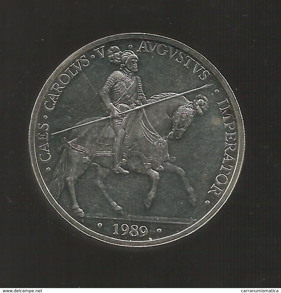 ESPAÑA / SPAIN / SPAGNA - 5 ECU ( 1989 ) - CARLOS V - PLATA SILVER - Altri & Non Classificati