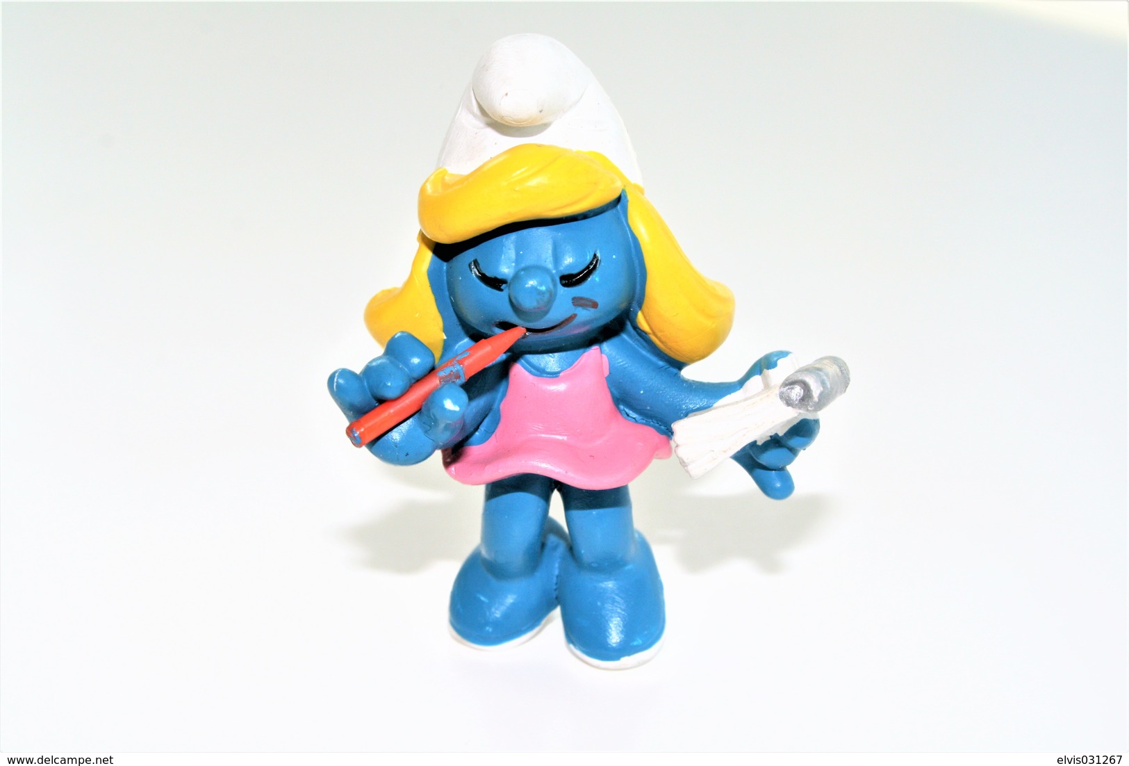 Smurfs Nr 20140#3 - *** - Stroumph - Smurf - Schleich - Peyo - Secretary - Ladies - Schtroumpfs