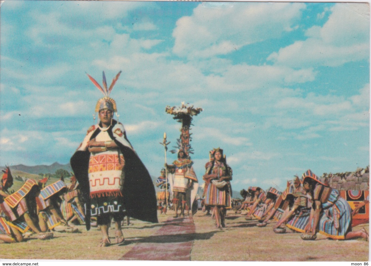 PEROU - CUZCO INTI RAYMI - VOIR CACHET AU VERSO - MARCHE FETE  TRADITIONNELLE - Pérou