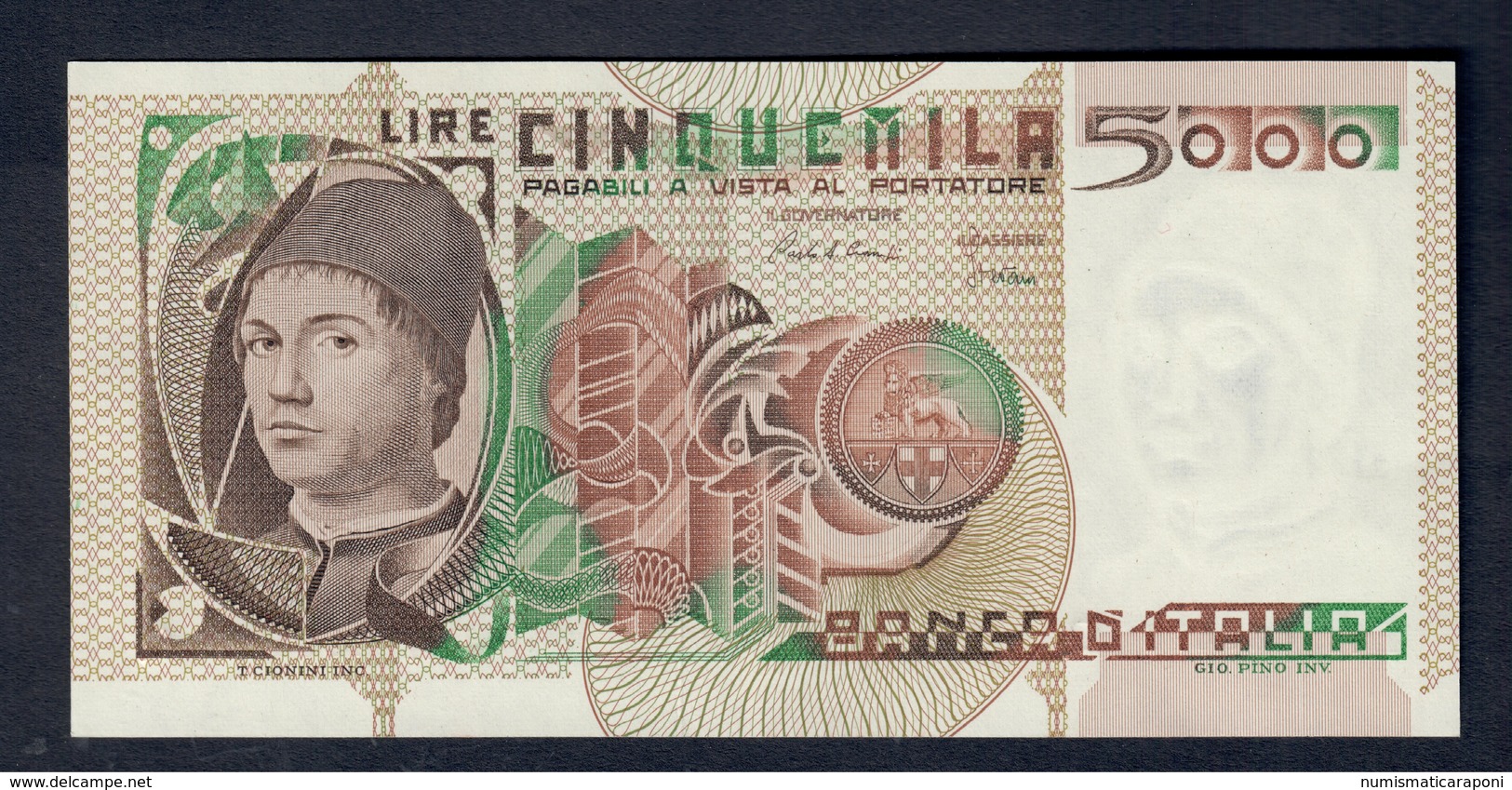 5000 Lire 19 10 1983 Antonello Da Messina Sup/fds  LOTTO 238 - 5000 Lire