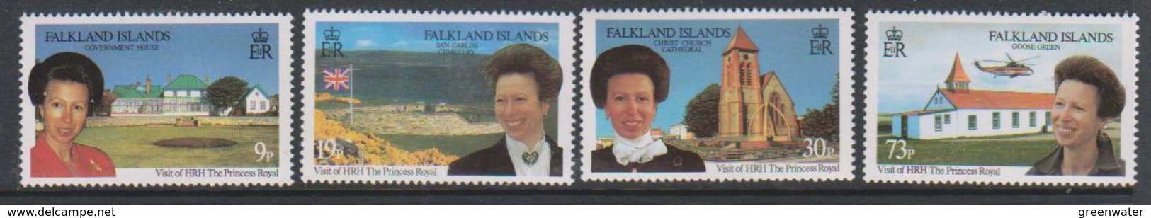 Falkland Islands 1996 Royal Visit 4v  ** Mnh (39808E) - Falklandeilanden