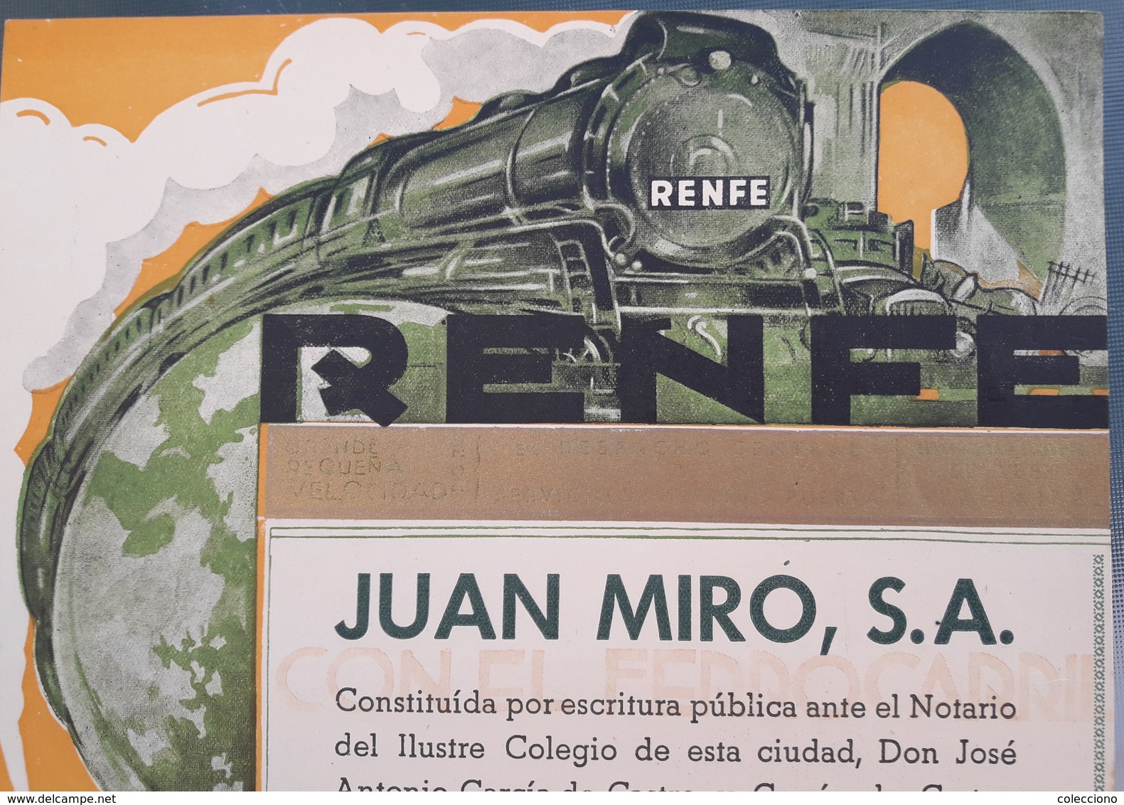 ACCIÓN RENFE: JUAN MIRÓ (1949) - Altri & Non Classificati