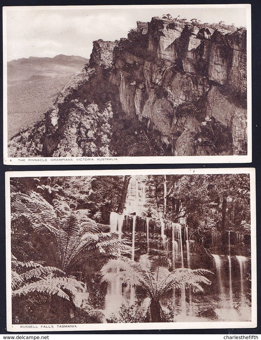 SERIE OF 4 OLD TUCK'S AUSTRALIAN GOVERNMENT CARDS WITH VIEWS OF AUSTRALIAN NATURE - Autres & Non Classés