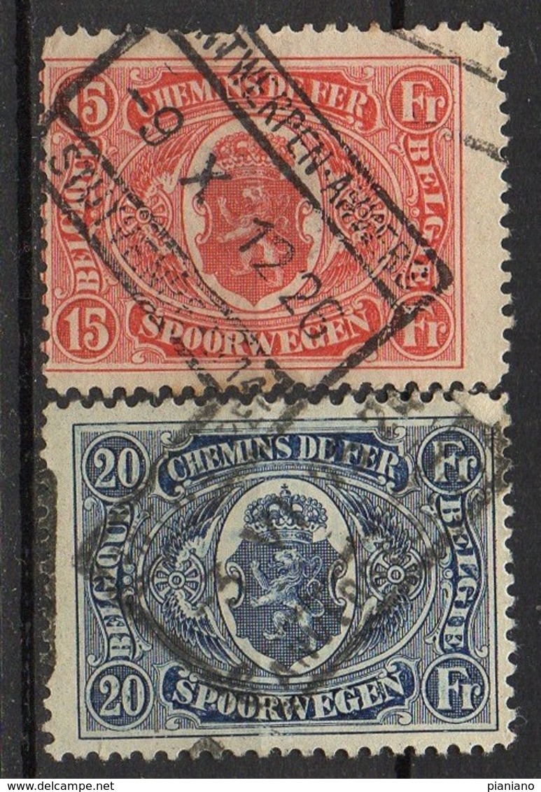 PIA - BEL -  1922-23 : Francobolli Per Pacchi Postali-  (Yv Pacchi 128-34) - Reisgoedzegels [BA]