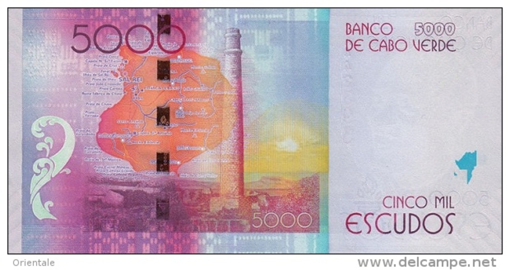 CAPE VERDE P. 75 5000 E 2014 UNC - Capo Verde