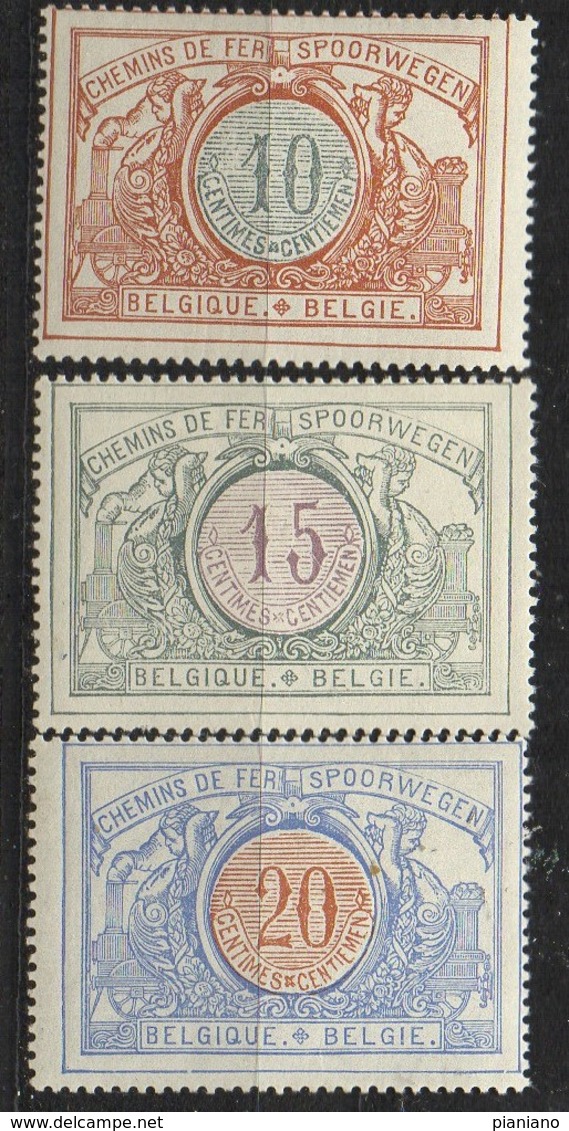 PIA - BEL -  1902-05 : Francobolli Per Pacchi Postali - Cifre E Ruota Alata -  (Yv Pacchi 28-42) - Equipaje [BA]