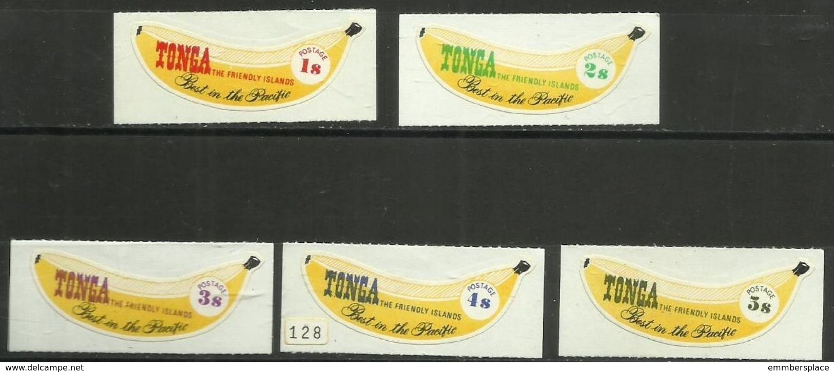 Tonga - 1969 Bananas Self-adhesive Set Of 5 MNH   Sc 222-6 - Tonga (...-1970)