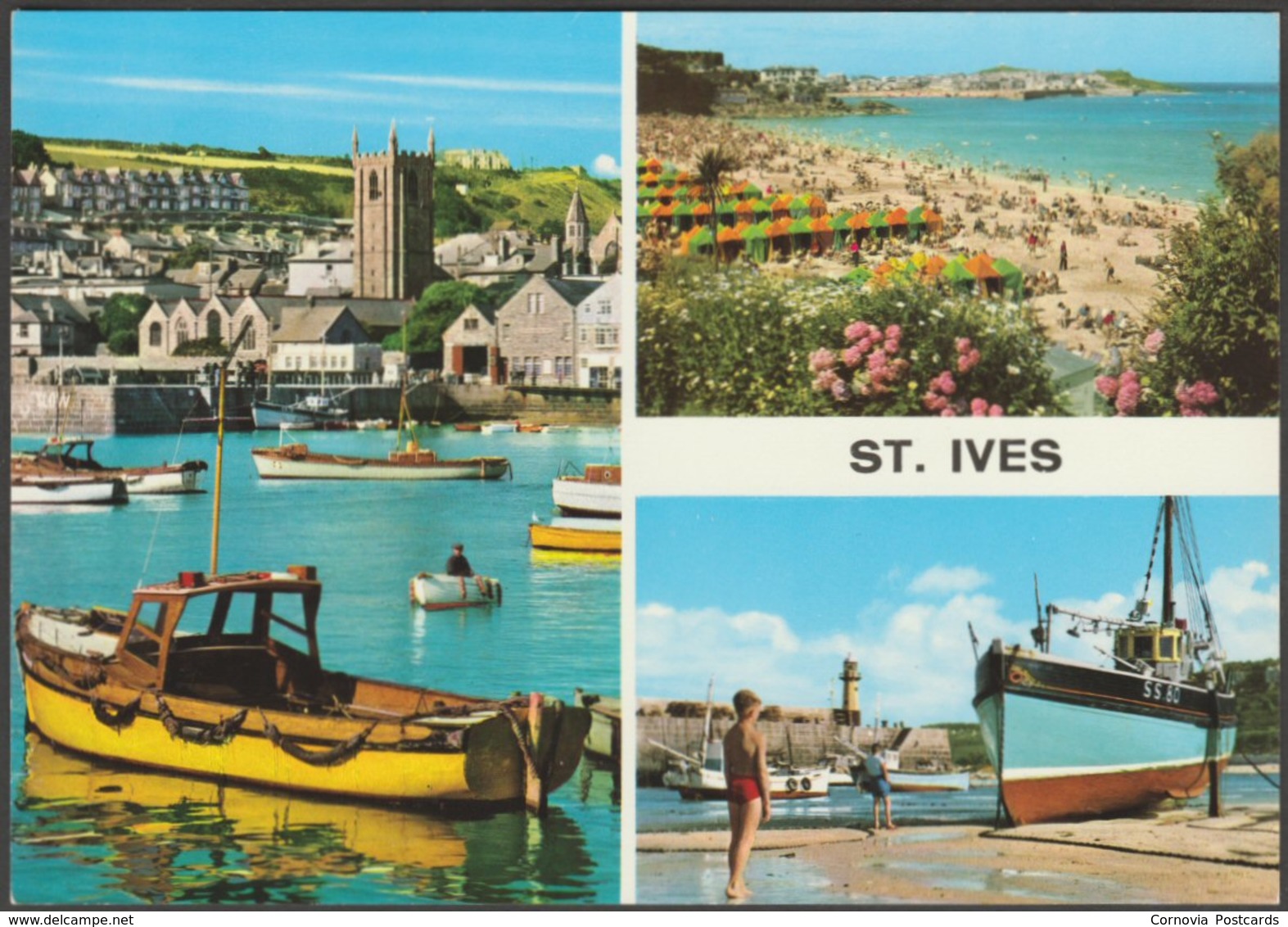 Multiview, St Ives, Cornwall, C.1970s - John Hinde Postcard - St.Ives