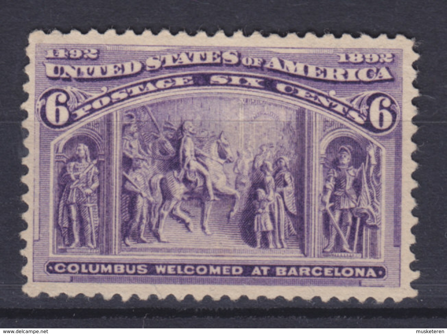 United States 1893 Mi. 78    6c. Christopher Kolumbus Colon Columbus MNG (2 Scans) - Nuevos