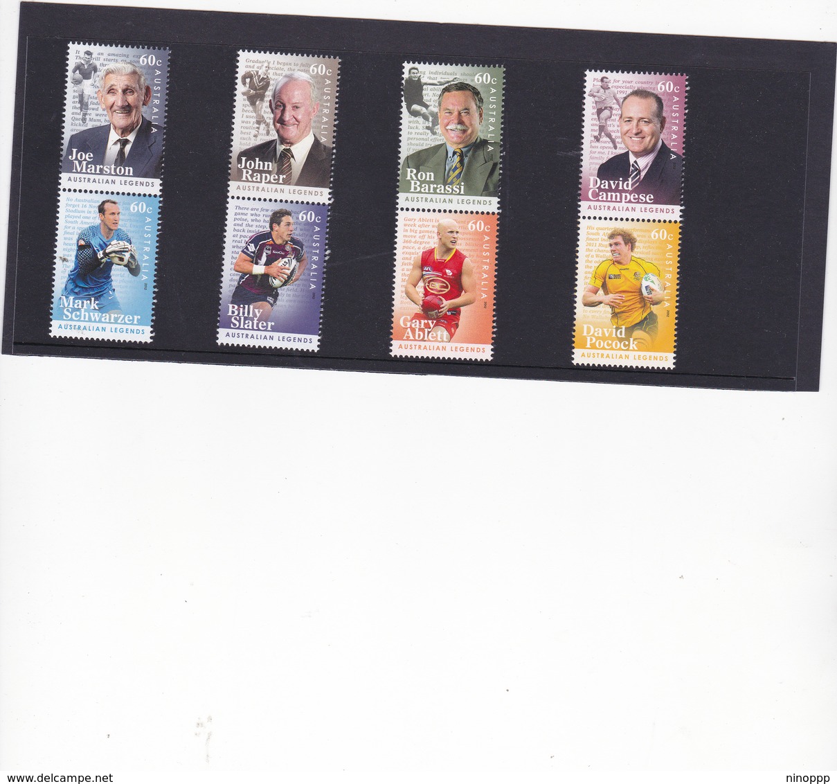 Australia ASC 296-2953 2012 Football Legends,Mint Never Hinged, - Mint Stamps