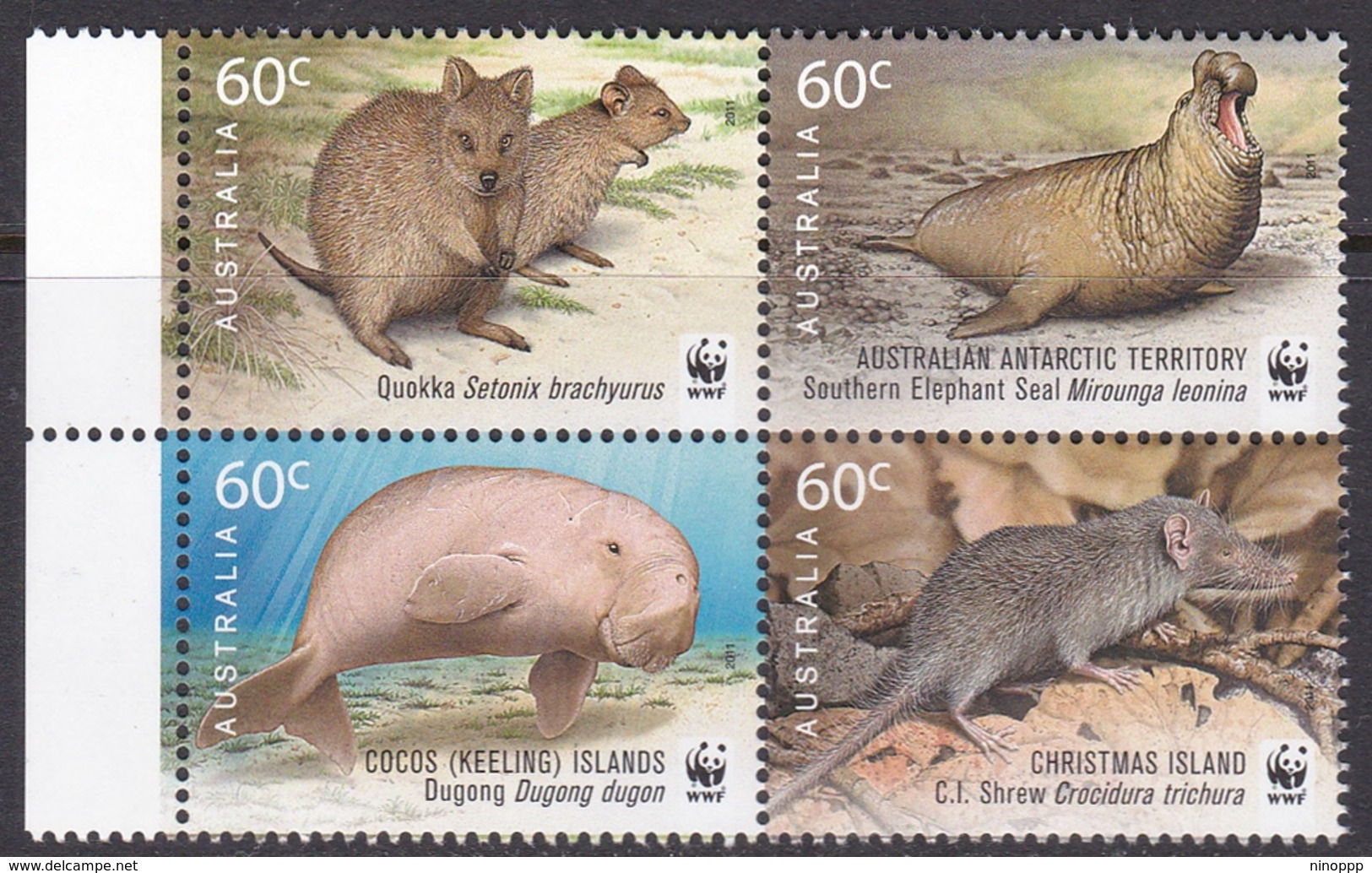 Australia ASC 2914-2917 2011 WWF For Nature, Mint Never Hinged - Nuevos