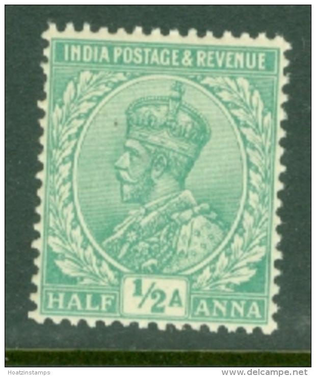 India: 1911/22   KGV      SG156    &frac12;a    Emerald       MH - 1911-35 King George V