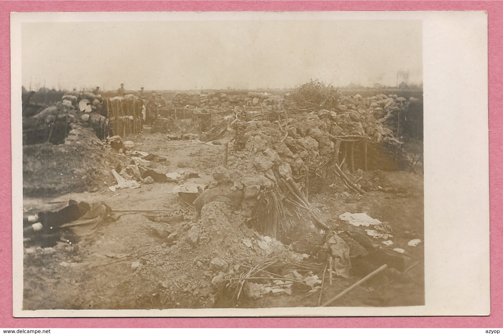 West-Vlaanderen - Flandre Occidentale - Carte Photo - Foto - LANGEMARK - Champ De Bataille - Guerre 14/18 - Carte C18 - Langemark-Poelkapelle