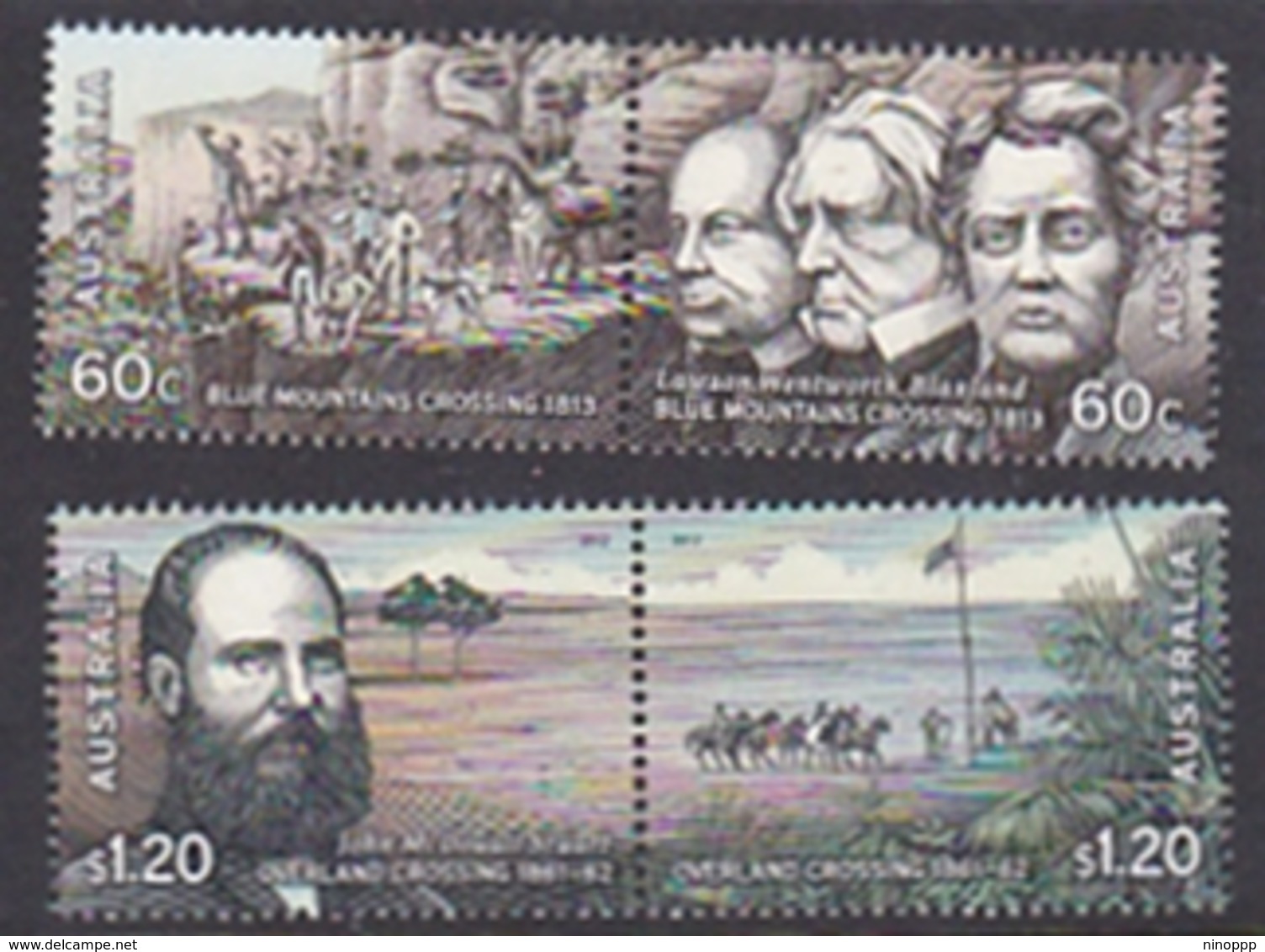 Australia ASC 3000-3003 2012 Inland Explores Set MNH - Neufs